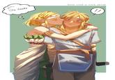 So cu cute botw Link x totk Zelda