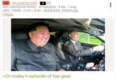 1/1 tPUVwk7G (OP). . FC 14m (06/20/24 19:43) · 471683553 - 3 Re - 1 Img JPG 114KB (770 × 513) - 20240620_212501.jpg 1 Reply >On today's episode of top gear .: