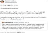 Patrick Sullivan @BasicMountain Getting tagged a lot so: 1) I was not interviewed 2) Watching the flight map disqualifies it as "rawdogging", but sometimes I briefly indulge on international flights 3) I used to take an edible before most flights but it makes it harder to rawdog so I stopped kate lindsay @kathrynfiona Jun 24 • there is a not-insignificant subset of men who are "rawdogging" flights — no entertainment, no headphones, just watching the flight map for 8+ hours (bonus points if you don't pee or eat). i spoke to some for @GQMagazine gq.com/story/why-men-... 4:58 PM Jun 24, 2024 36.7K Views . ...