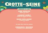 00 CROTTE on SEINE EN BAS DE L'HÔTEL DE VILLE DIMANCHE 23 JUIN ANNE HIDALGO Maire de Paris LAURENT NUÑEZ Préfet de police de Paris MARC GUILLAUME Préfet de région PONT MARIE (4e ARR.) (et peut-être aussi en guest) EMMANUEL MACRON Président de la République