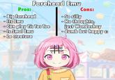 Forehead Emu Pros: - Big forehead - Its Emu - Can play Tic Tac Toe - Is Smol Emu - La creatura Cons: - So silly No thoughts, just Wonderboy - dumb but happy 68 # COR