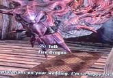 ⑨Talk Fire Dragon ratulations on your wedding. I'm so happy for