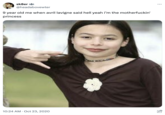 sk8er AVA @headabovewter 9 year old me when avril lavigne said hell yeah i'm the m-----------' princess 10:24 AM Oct 23, 2020