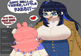 WHY HELLO THERE, LITTLE RABBIT~ OH NO... NOT HER TOO... Trending Pippa 1,275 posts Trending Kronii 4,675 posts Trending in Uniteco Not You Too 53.9K posts Trending in Unite Grooming 10K posts
