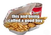 Raising CKEN FINGER this and being called a good boy