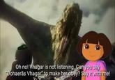 Oh no! Vhagar is not listening, Gan you say "Dohaerās Vhagar" to make her obey? Say it with me!