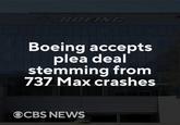 BOEING Boeing accepts plea deal stemming from 737 Max crashes VISITOR EMPLOYEE OCBS NEWS Clearance B-R