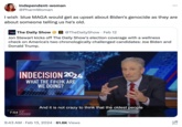 Blue MAGA meme Independent-woman @PharmWoman I wish blue MAGA would get as upset about Biden's genocide as they are about someone telling us he's old. DAILY SHOW The Daily Show @TheDailyShow - Feb 12 Jon Stewart kicks off The Daily Show's election coverage with a wellness check on America's two chronologically challenged candidates: Joe Biden and Donald Trump. INDECISION 2024 WHAT THE F#@K ARE WE DOING? THE 7:54 LY HOW And it is not crazy to think that the oldest people 9:43 AM Feb 13, 2024 61.6K Views •