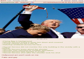 Board /pol/ - Politically Incorrect Anonymous (ID: QUht7ym/ ) male ▼Settings Mobile Home 07/14/24(Sun)12:58:52 No.474141802 91 KB JPG >Flying flag in background >Secret Service trying to keep him down and covered >Trump raising his fist in the air >Ketchup smeared across his face >Secret Service did not monitor the only building in the vicinity with a rooftop >Secret Service knew about the shooter >Shooter was reported by multiple spectators >Secret Service had shooter in scope >Secret Service shot after the shooter took his shot Hollywood act won't work on me. Fake and gay