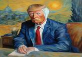 Trump Van Gogh meme