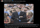 Chief Trumpster @Chief Trumpster · Jul 13 BARRON WAS THERE AND SAW EVERYTHING. BARRON WILL NOT BE FORGIVING. ump 2022 Readers added context they thought people might want to know Barron Trump was not at today's rally. This picture is from Trump's rally in Doral, Florida two days ago.