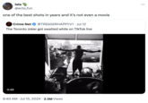 lala @ecto_fun one of the best shots in years and it's not even a movie Crime Net @TRIGGERHAPPYV1 · Jul 12 The Toronto Joker got swatted while on TikTok live 0:49 9:40 AM ⚫ Jul 15, 2024 2.5M Views