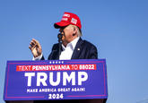 Doug Mills New York Times Bullet Grazing Donald Trump MERICA TAGAIN TEXT PENNSYLVANIA TO 88022 TRUMP MAKE AMERICA GREAT AGAIN! 2024