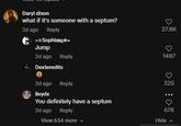 Daryl dixon what if it's someone with a septum? 2d ago Reply -✰Sophia Q⭑- Jump 2d ago Reply Dexteredits 2d ago Reply ileydx You definitely have a septum 2d ago Reply View 634 more ✓ 27.8K 1487 ♡ 325 678 Hide
