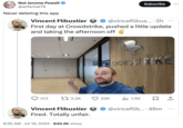 Not Jerome Powell @alifarhat79 Never deleting this app Vincent Flibustier Subscribe @vinceflibus.... 2h 600 First day at Crowdstrike, pushed a little update and taking the afternoon off CROWDSTRIKE 313 13.2K 29K Il 1.1M □ ↑ @vinceflib.... 46m • Vincent Flibustier Fired. Totally unfair. • 8:35 AM Jul 19, 2024 840.2K Views