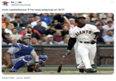 brody @bfermenting nick castellanos if he was playing on 9/11 10:47 PM ⚫ Jul 5, 2021 GIANTS