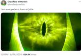 Crawford M Horton @broiledcrawfish I am everywhere. I am so julia. 1:29 PM - Jul 16, 2024 624.9K Views ...