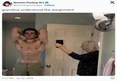 Women Posting W's @womenpostingws Follow grandma understood the assignment X 6:10 PM - Jul 20, 2024