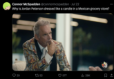 Connor McSpadden @connormcspadden Jul 22 Why is Jordan Peterson dressed like a candle in a Mexican grocery store? 29 9 1752 3 577 ili 28K