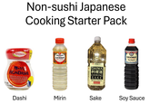 AJINOMOTO Non-sushi Japanese Cooking Starter Pack P NET WIT ほんだし HONDASHI BONITO SOUP STOCK FOND POUR SOUPE DE BONITE 02 (60g) DASH KIKKOMAN AJI-MIRIN DAIWA FOO DAIWA 【料理酒 COOKING SAKE Better Choice KIKKOMAN Soy Sauce Dashi Mirin Sake Soy Sauce