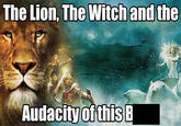 The Lion, The Witch and the Audacity of this B