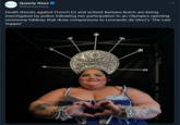 fun time is over Queerly Queerly News @thisisqueerly Death threats against French DJ and activist Barbara Butch are being investigated by police following her participation in an Olympics opening ceremony tableau that drew comparisons to Leonardo da Vinci's 'The Last Supper'