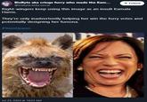 BixByte aka cringe furry who made the Kam... @bixbyte.bsky.social + Follow Right-wingers keep using this image as an insult Kamala Harris. They're only inadvertently helping her win the furry votes and potentially designing her fursona. #YeenQueen Jul 23, 2024 at 10:23 AM