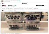 multitude container @liliatttt nina @xernue Post everything is sexual, but nothing is sexy The CussingChef @DaSix Foota2022-Jul 15 Love these!! Follow BALLS JUST THE DEEP TIP TIE PIN DOWN 12:25 PM-Jul 16, 2024 289.8K Views