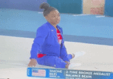 Simone Biles Turning Head and Staring Into the Camera Meme Reaction GIF USA NEW FRAGILE SIMONE 2-TIME BRONZE MEDALIST BILES SPRING, TX BALANCE BEAM RIO 2016, TOKYO 1000