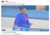 velociraptors when you drop a ladle slate @PleaseBeGneiss velociraptors when you drop a ladle 0:02 From Holly Anderson 11:52 PM - Aug 7, 2024 - 603.1K Views NER SIMONE BILES SPRING, TX FRAGILE 2-TIME BRONZE MEDALIST BALANCE BEAM RIO 2016 TOKYO.20