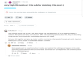 r/Aquariums • 4 days ago HydeVDL very high IQ mods on this sub for deleting this post :) Discussion/Article Sorry, this post has been removed by the moderators of r/Aquariums. 464 109 Share + Add a Comment Sort by: Best ✓ Q Search Comments CallusKlaus1 4d ago How infantile are we that we can't talk about things that are happening? OP is an aquarium keeper in Lebanon. War planes are flying over Lebanon. OP is not expressing opinions about this, they are describing things that are occuring that are immediately relevant to this hobby. Get your s--- together and grow up, mods. Lock the comments or ban people if people get weird. Aquarium keeping isn't just for people in comfortable western countries. 297 Reply Substantial-Town2753 Share ... 4d ago Some people want to wrap themselves in cotton and pretend that nothing ever happens in the wider world that could make them feel uncomfortable. God forbid non- privileged folks ask something about fish on a fishkeeping sub. 30 Reply + 6 more replies Share ...