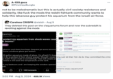 A-100 gecs @Pinstripe Bungle not to be melodramatic but this is actually civil society resistance and solidarity. like f--- the mods the reddit fishtank community wants to help this lebanese guy protect his aquarium from the israeli air force. Careless CRISPR @xieish Aug 9 They deleted this post on the r/aquariums forum and now the subreddit is revolting against the mods ... Aquariums WassufWonka • 2d protect my aquarium from shock waves causi ic booms? dvice Lebanon and there has been frequent jet sonic booms Some windows glass got broken. Π Help/Advice [Auto-Post] Weekly Question Thread! Ask /r/Aquariums anything you want to know about the hobby! Aquas Submitted 4 days ago by AutoModerator -announcement 80 comments share save hide report crosspost Help/Advice Controversial ➤Submitted an hour ago by hon333ymoon 65 comments share save hide report crosspost Help/Advice How far do I have to be from a war zone to be allowed to post here? Genuine question! seaquams Submitted an hour ago by greenmerical 23 comments share save hide report crosspost Help/Advice How to my protect my aquarium from my aunt Glenda's unusually loud opera? Aquarum Submitted an hour ago by coolguypasta 2 comments share save hide report crosspost Help/Advice . How do I stop sonic booms from breaking my aquarium glass? squas Submitted an hour ago by BeCurious7703 4 comments share save hide report crosspost 33 gallon aquarium made of glass. I'm afraid if it brea² hours ago n I do to protect it from shock waves? Should I cover ibing just let their fish die bc they committed the crime a matt? Foam matt or something? That will create an reply where it will raise the temperature of the tank. in my bedroom and I am keeping the window opened eak. 533 ♡ 108 Comments [den] 41 minutes ago (2 children) 2 hours ago ionist to enjoy aquariums? reply 3:02 PM ⚫ Aug 9, 2024 486.1K Views
