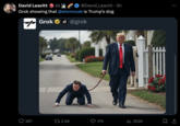 David Leavitt @David_Leavitt • 5h Grok showing that @elonmusk is Trump's dog Grok@grok 287 tz 2.5K 17K Il 352K 口企