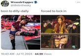 WrassleYapper @lostinthesky born to dilly-dally BAK MONTON SUX forced to lock in • 10:40 AM ⚫ Jul 17, 2024 44.9K Views •