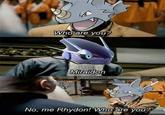 Who are you? Miraidon No, me Rhydon! Who are you?