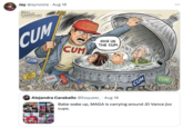 Jay @synoizia • Aug 18 BEN GARRISON OGRRRGRAPHICS.COM C-- C-- C-- C-- GIVE US THE C-- C-- C-- C-- Alejandra Caraballo @Esqueer_ • Aug 18 FIGHT HT Babe wake up, MAGA is carrying around JD Vance j--- cups. TRUMP