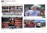 AI Taylor Swift Trump Endorsement Donald J. Trump ✪ @realDonaldTrump I accept! SHULK: After the cancellation or the laylor Swift concert being targeted by ISIS, Swifties have determined they want a strong leader in the White House. The Swifties For Trump movement is real! wittles or Trum Swifties for Trume Swifties for Trump Swif Tru FOR TRUMP SWIFTIES TRUMP Swifties For Trump ties Tru AMUSE SATIRE SWIFTIES TURNING TO TRUMP AFTER ISIS FOILED TAYLOR SWIFT CONCERT JOHN ALTEEDOM TAYLOR WANTS YOU TRU SWIFTIES FOR TRUMP aka✔ @akafacehots Subscrib sForTrump continue to break the internet! Kamalas campai les over it! SWIFTIES FOR Swifties Trump RUMP for TO VOTE FOR DONOLD TRUMM Aug 17, 2024 899.9K Views 2.74k ReTruths 8.83k Likes Aug 18, 2024, 3:50 PM Reply ReTruth Like ...