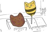 A CAT COOKIE $1.26 HONEY BEE CAKE POP $1.06