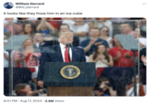 William Gerrard @Bill_Gerrard It looks like they froze him in an ice cube ESIDENT 9:01 PM ⚫ Aug 17, 2024 2.9M Views UNI ...