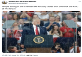 Americana at Brand Memes @americanamemes People eating at the Cheesecake Factory tables that overlook the AMC at The Grove: • 10:52 PM Aug 18, 2024 45.7K Views Of the