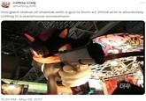 catboy craig @catboy_420 this giant statue of shadow with a gun is from e3 2004 and is absolutely rotting in a warehouse somewhere A 11:39 AM - May 28, 2017 G4