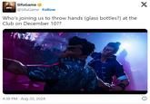 Who's joining us to throw hands (glass bottles?) at the Club on December 10?? SIFU SifuGame @SifuGame Follow Who's joining us to throw hands (glass bottles?) at the Club on December 10?? 4:38 PM Aug 20, 2024 X