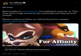 Fur Affinity @FurAffinity We lived- Much kuddos to @kerneljunkie for holding the name for us. They have done a huge service for the community and deserve to be praised. Please continue to follow our official discord for updates discord.gg/furaffinity Fur Affinity art by RUdragon discord.com Join the Fur Affinity Official Discord Server! 9:53 PM Aug 21, 2024