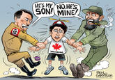 59 HE'S MY NO.HE'S SON! MINE! TRUDEAU BEN GARRISON OGRRRGRAPHICS.COM