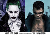 Damaged HA FUL JARED LETO JOKER TotallyLooks Like.com THE CROW (2024)