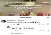 > QFind related content Next time you're having a bad day just do the Lady Gaga dance and you'll feel better ladygaga Search 239 comments ☑ Following Excellent rendition my friend 4h Reply Dionna, Former Child. Creator LADY GAGA I LOVE YOU 3h Reply View 36 replies 4,654 1,216