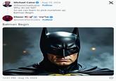 Michael Caine Aug 19, 2024 @themichaelcaine. Follow Why do we fall? So we can learn to pick ourselves up. Batman Begin Eliezer @GreenElectrodes. Follow Batman Begin X 12:41 PM Aug 19, 2024 ☹
