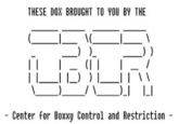 THESE DOX BROUGHT TO YOU BY THE LBLR Center for Boxxy Control and Restriction