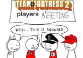 TEAM FORTRESS 2 players MEETING WELL. THIS IS AWKWARD. MURICA 2 4