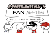 MINECRAFT FAN MEETING WELL. THIS IS AWKWARD. MURICA २ 4